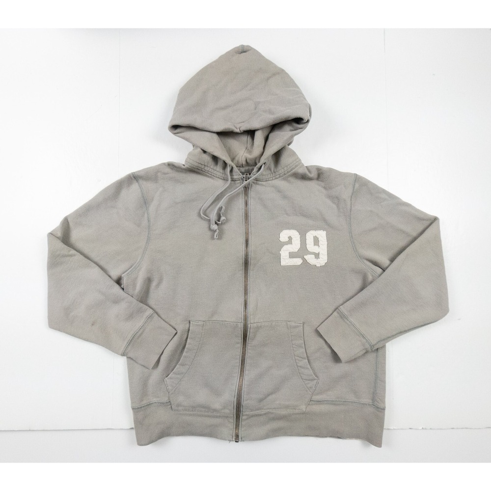 Gap Sweatshirt Women's Large Gray Full Zip Hoodie Adult Sweater Casual Ladies